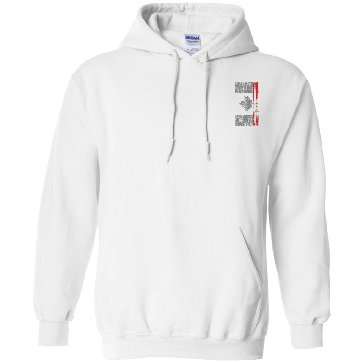 Canada Ski Flag Hoodies - Powderaddicts