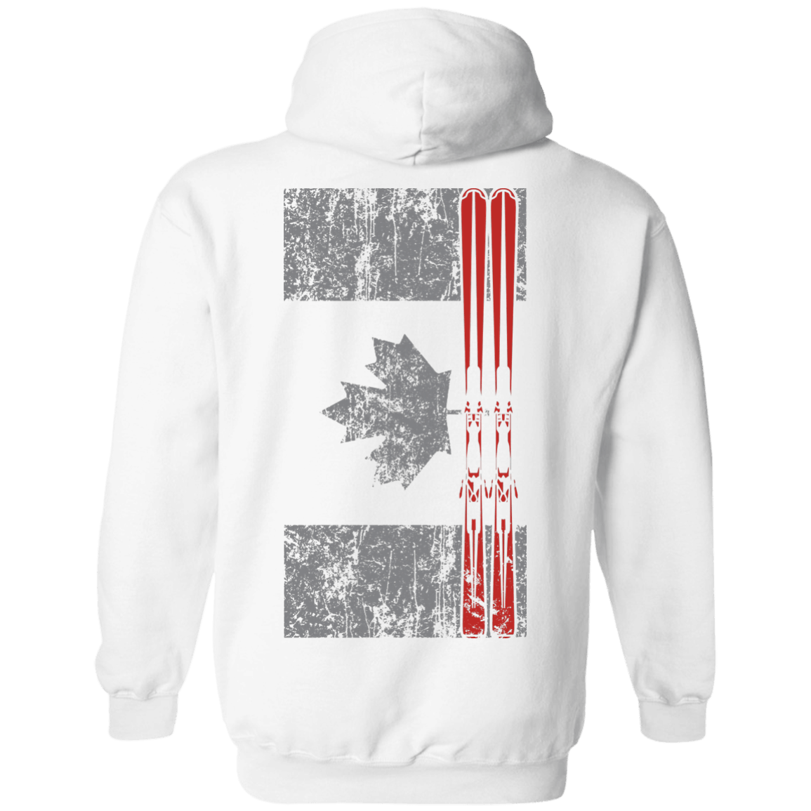 Canada Ski Flag Hoodies - Powderaddicts