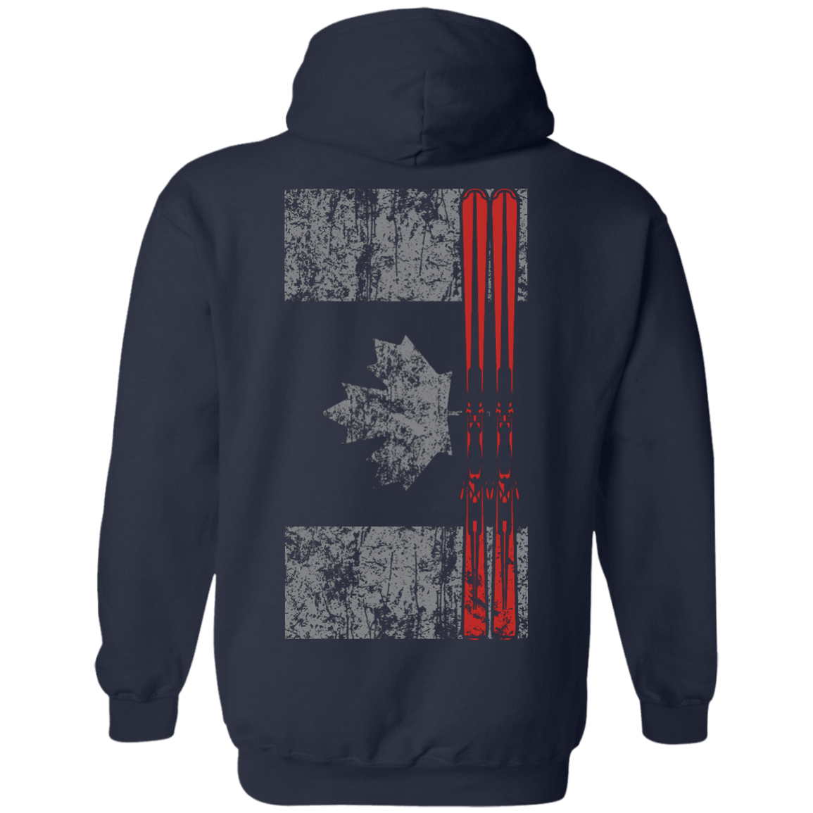 Canada Ski Flag Hoodies - Powderaddicts