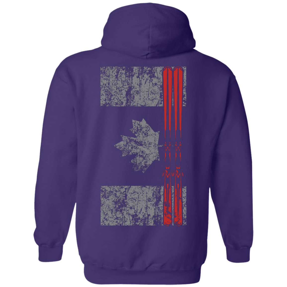 Canada Ski Flag Hoodies - Powderaddicts