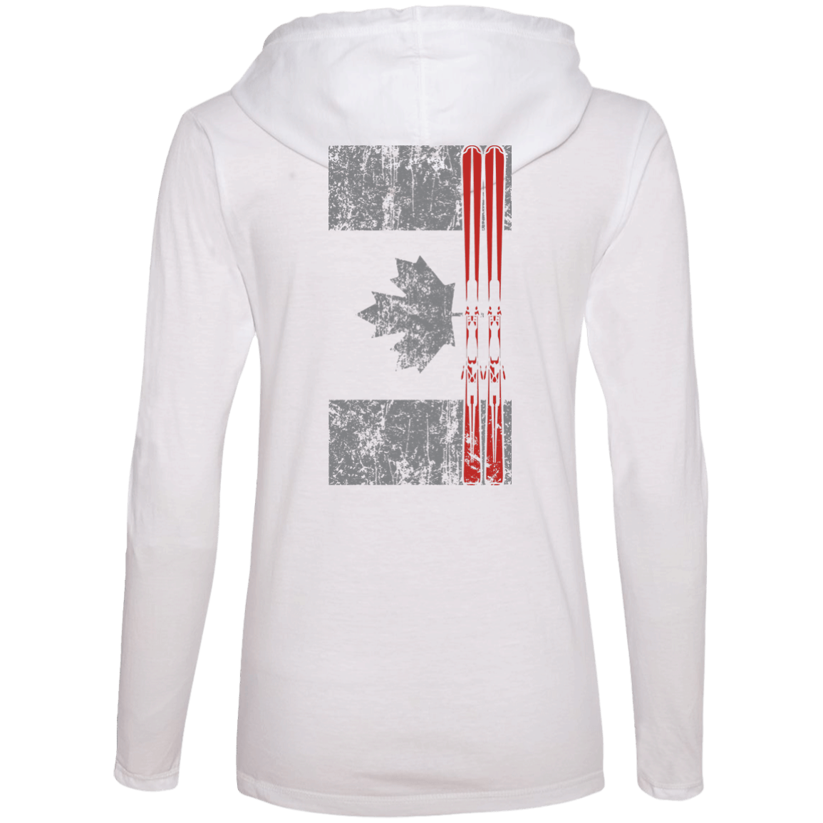 Canada Ski Flag Hoodies - Powderaddicts