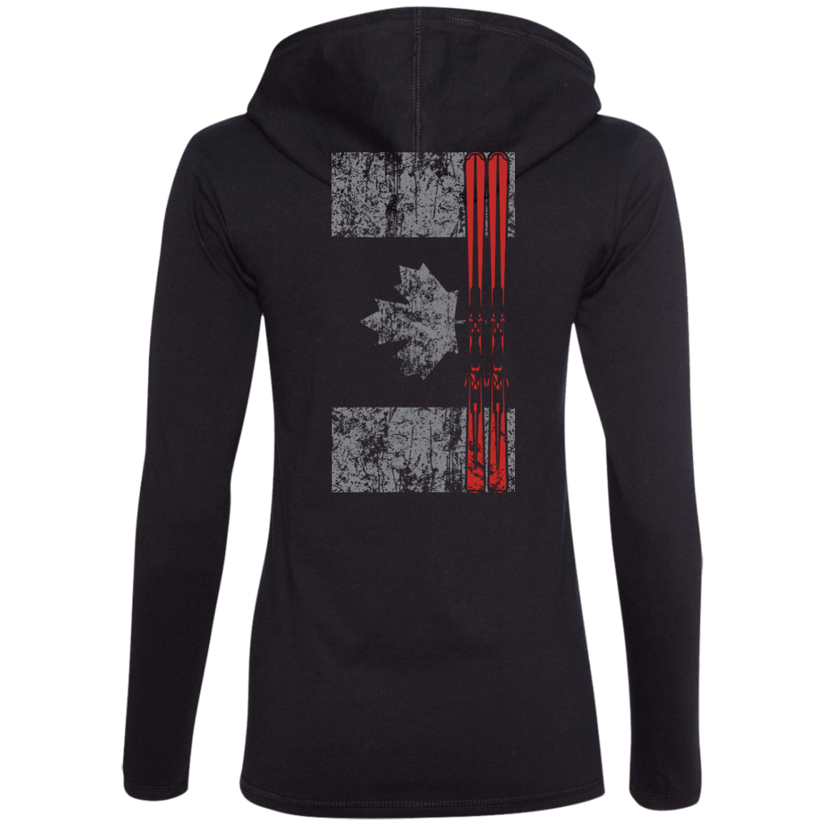 Canada Ski Flag Hoodies - Powderaddicts