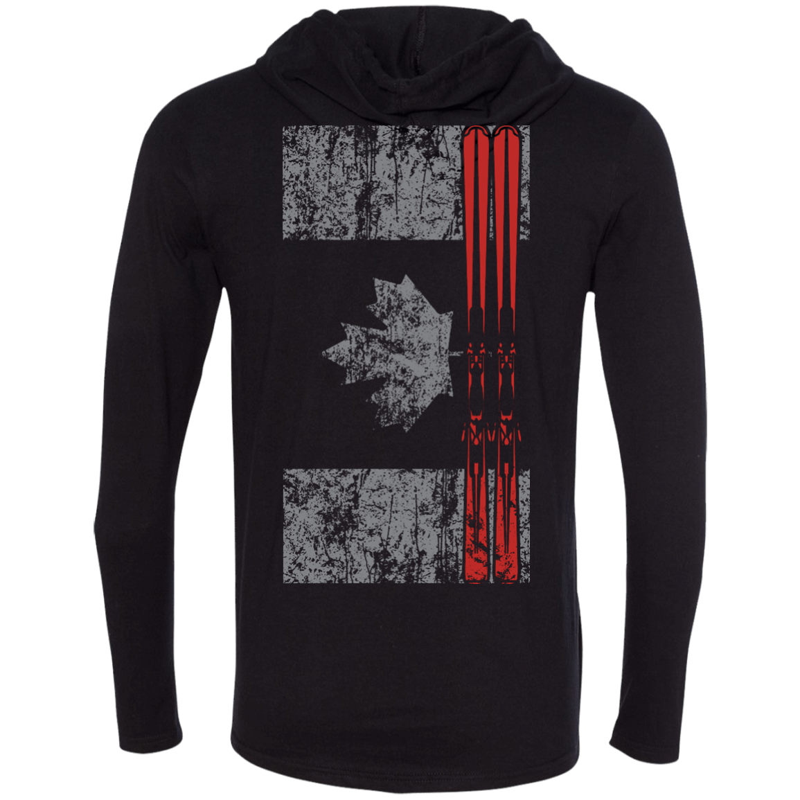 Canada Ski Flag Hoodies - Powderaddicts