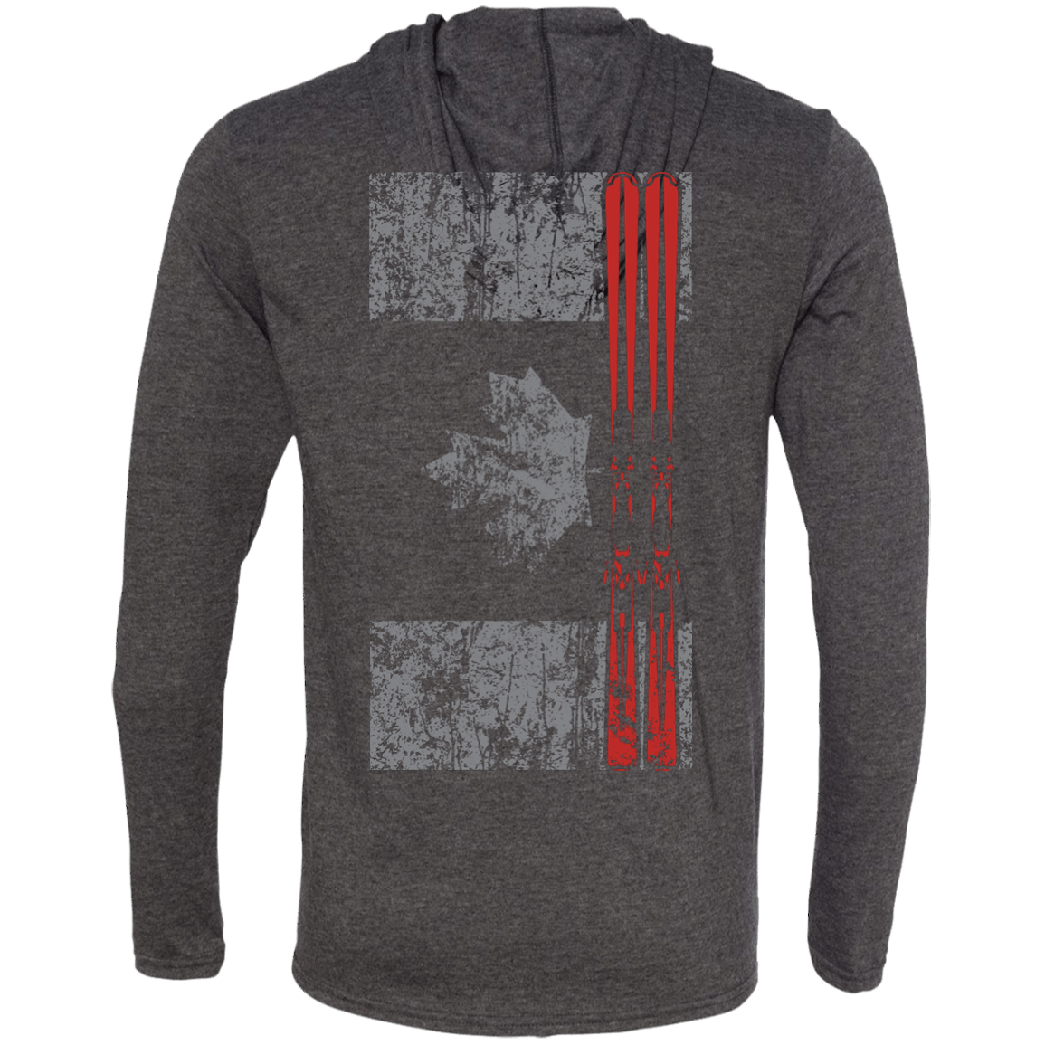 Canada Ski Flag Hoodies - Powderaddicts