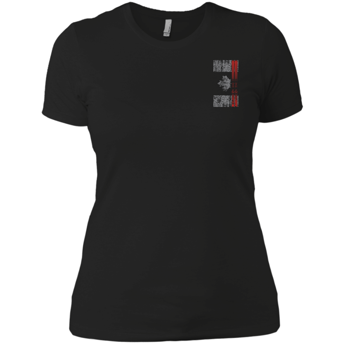 Canada Ski Flag Ladies Tees and V-Neck - Powderaddicts