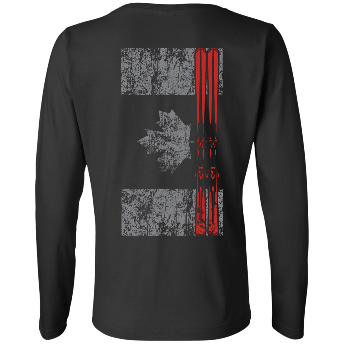 Canada Ski Flag Long Sleeves - Powderaddicts