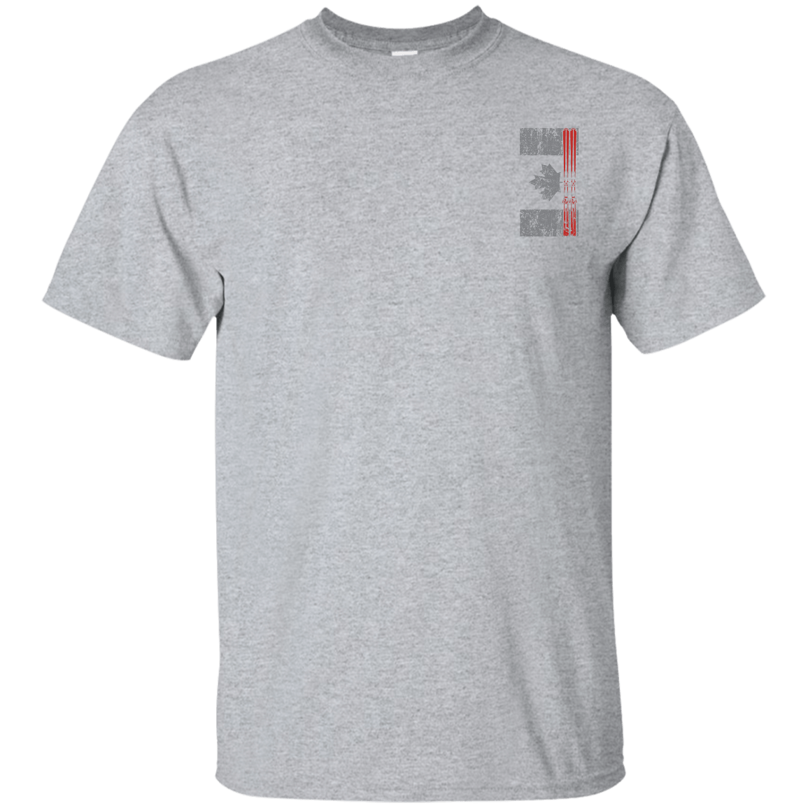 Canada Ski Flag Men's Tees and V-Neck - Powderaddicts