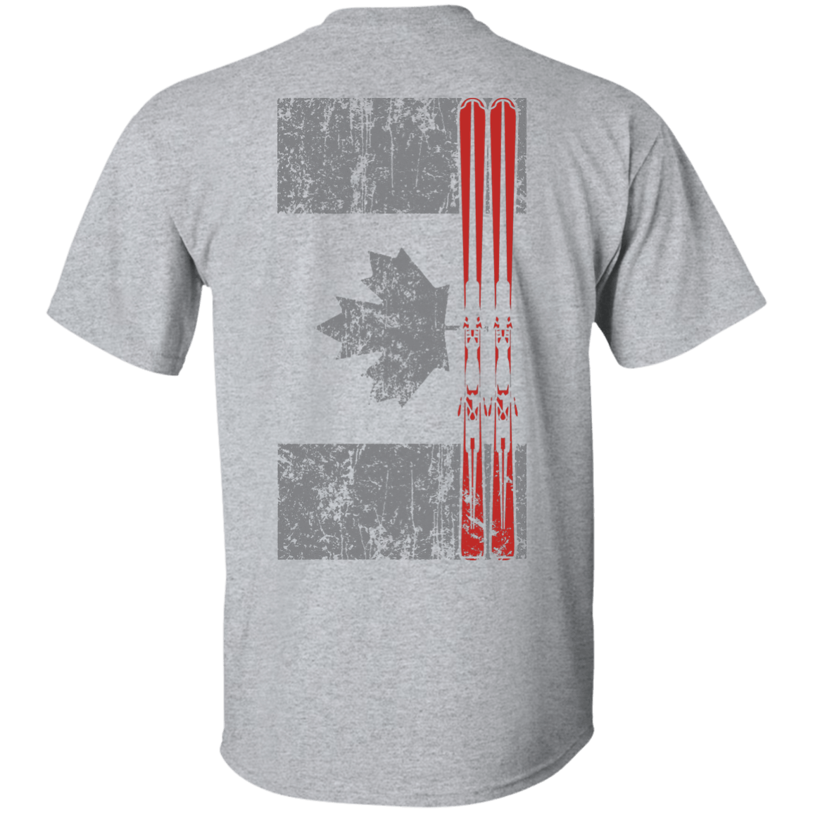 Canada Ski Flag Men's Tees and V-Neck - Powderaddicts