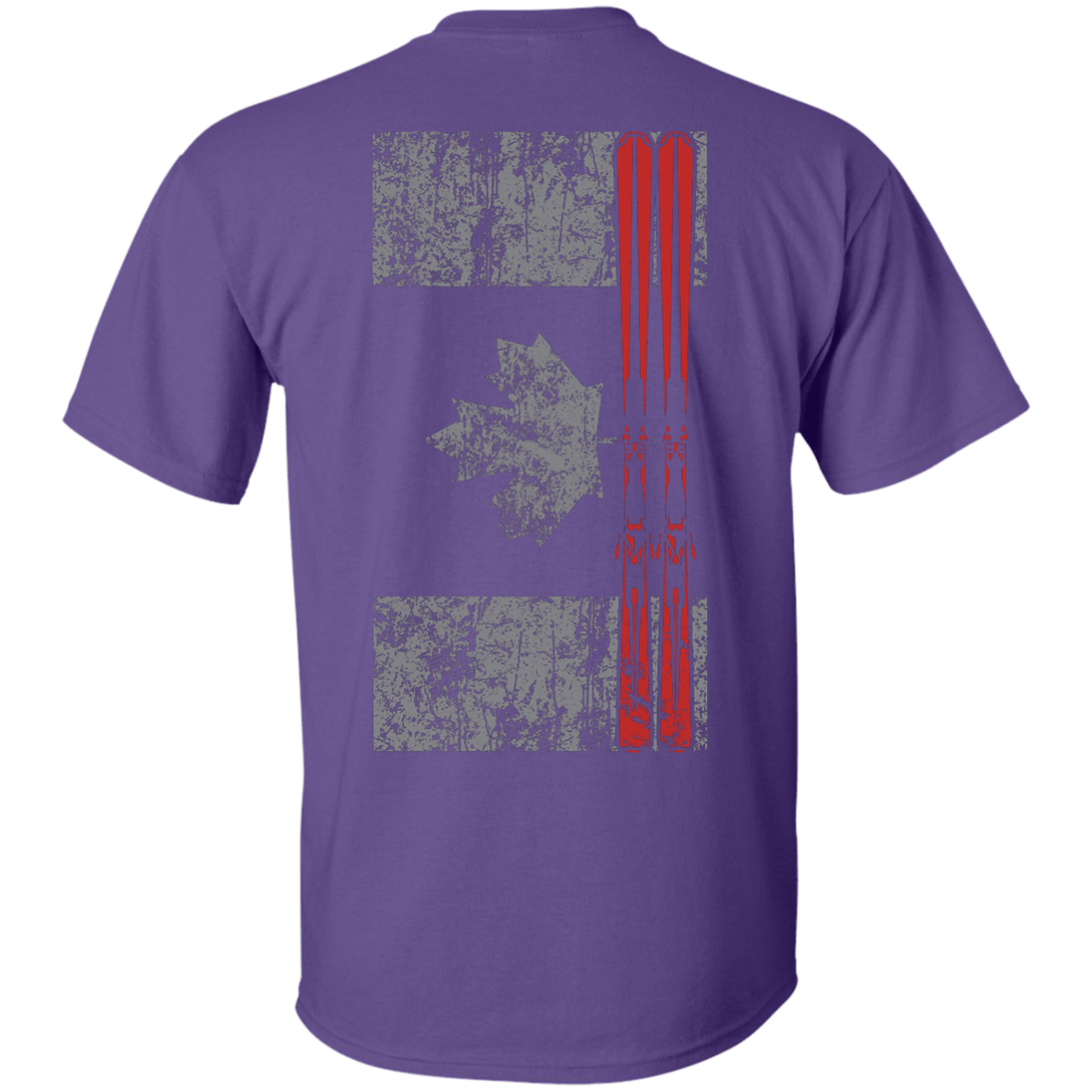 Canada Ski Flag Men's Tees and V-Neck - Powderaddicts