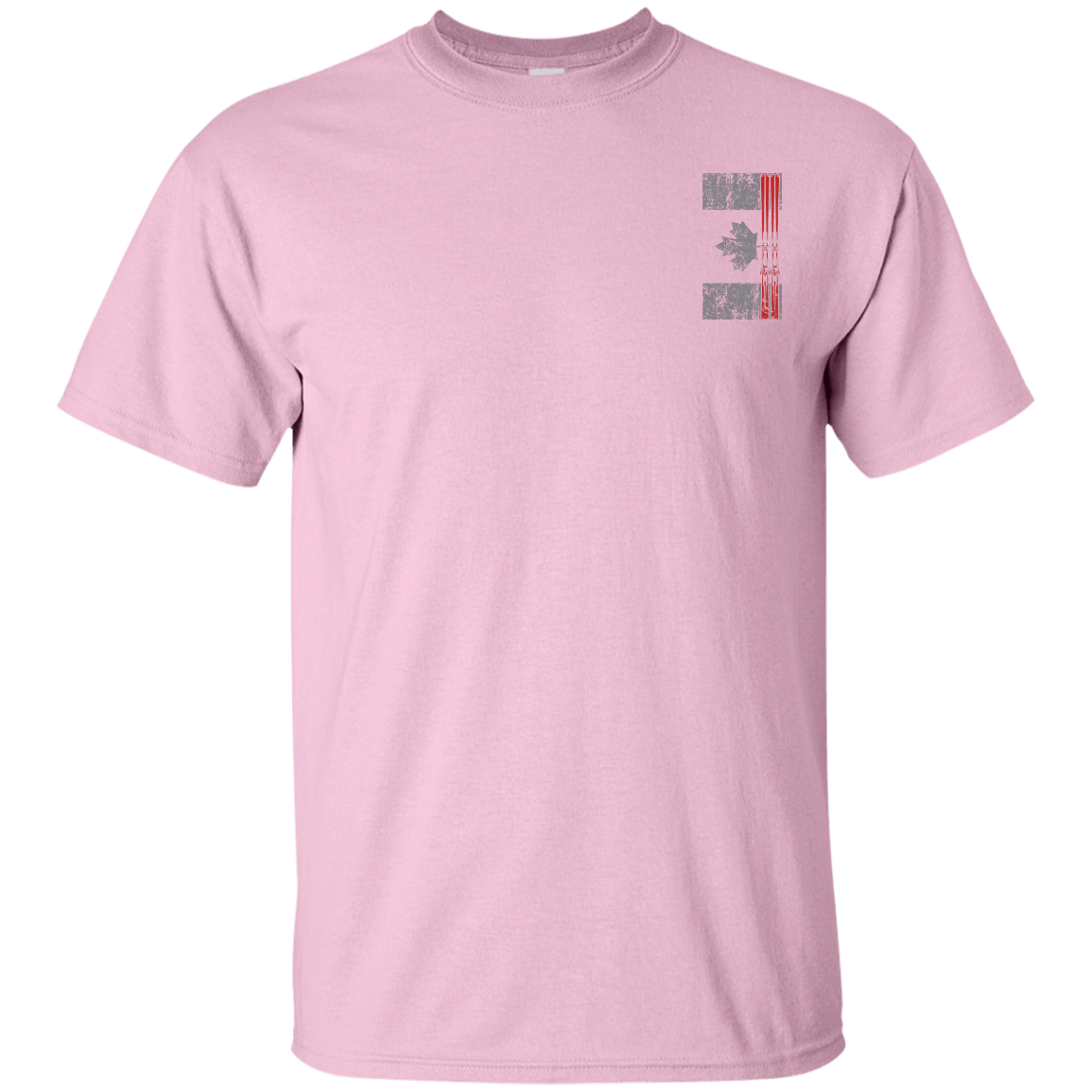 Canada Ski Flag Men's Tees and V-Neck - Powderaddicts