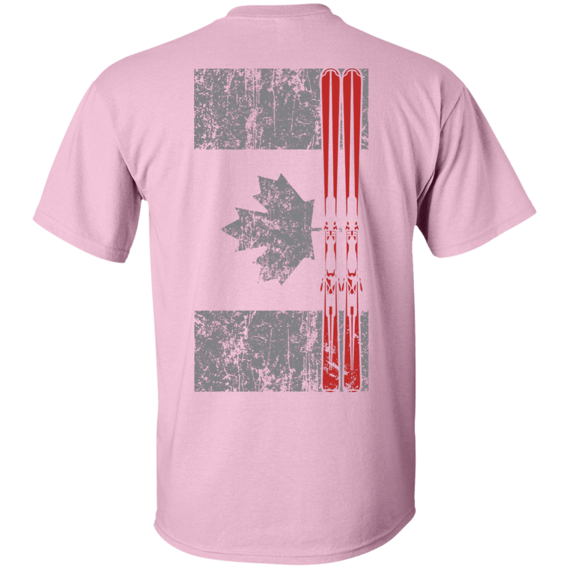 Canada Ski Flag Men's Tees and V-Neck - Powderaddicts