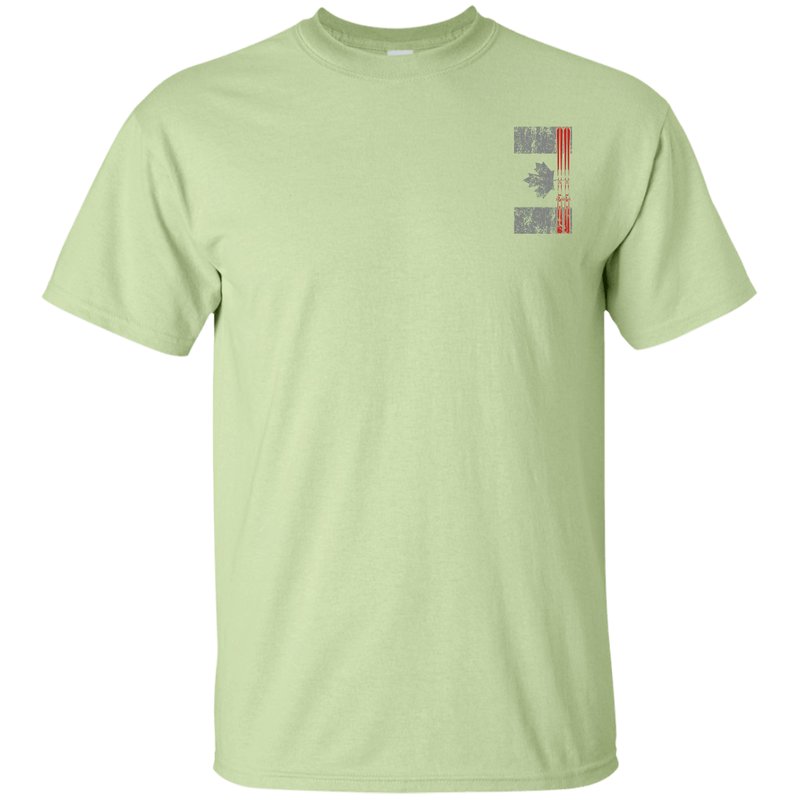 Canada Ski Flag Men's Tees and V-Neck - Powderaddicts