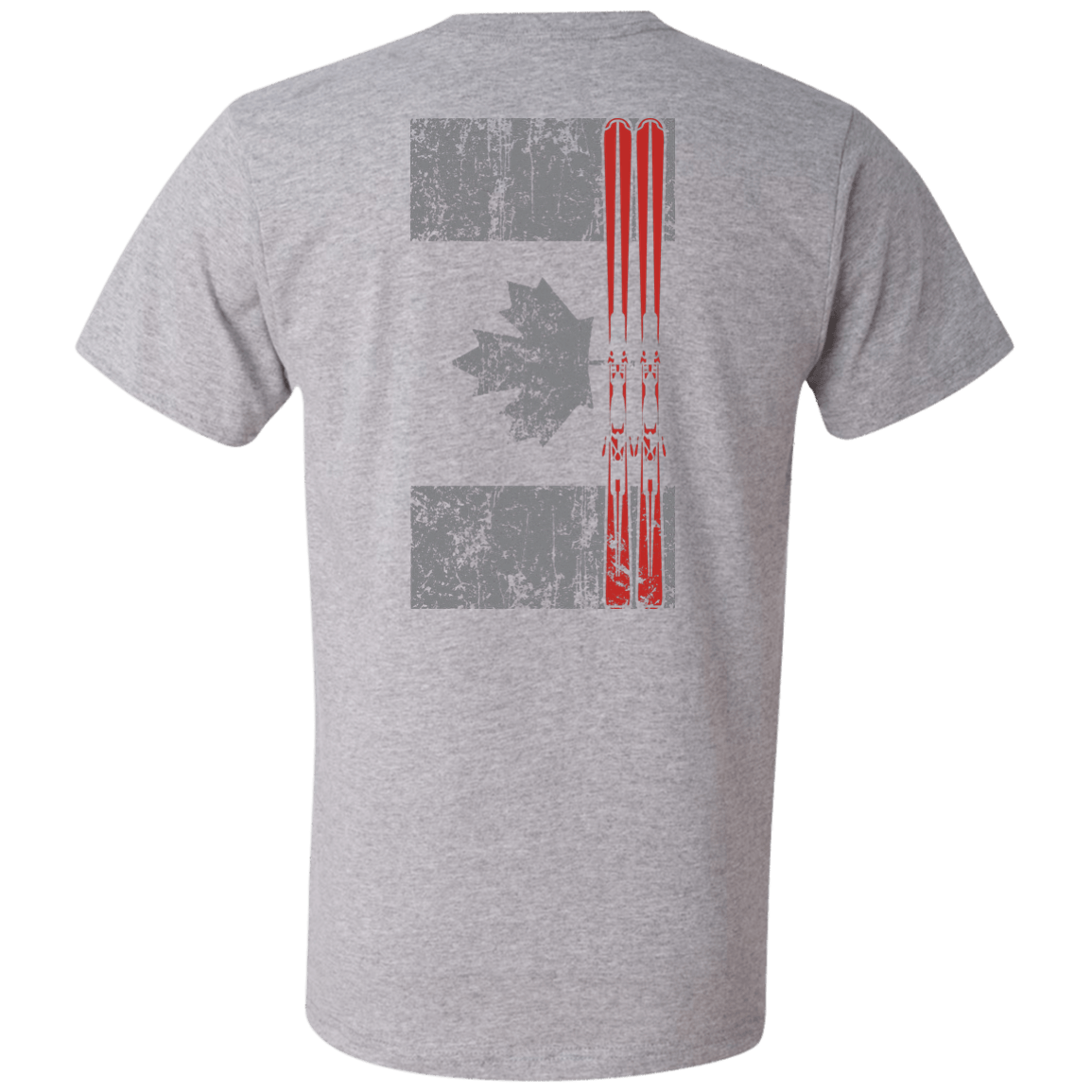 Canada Ski Flag Men's Tees and V-Neck - Powderaddicts