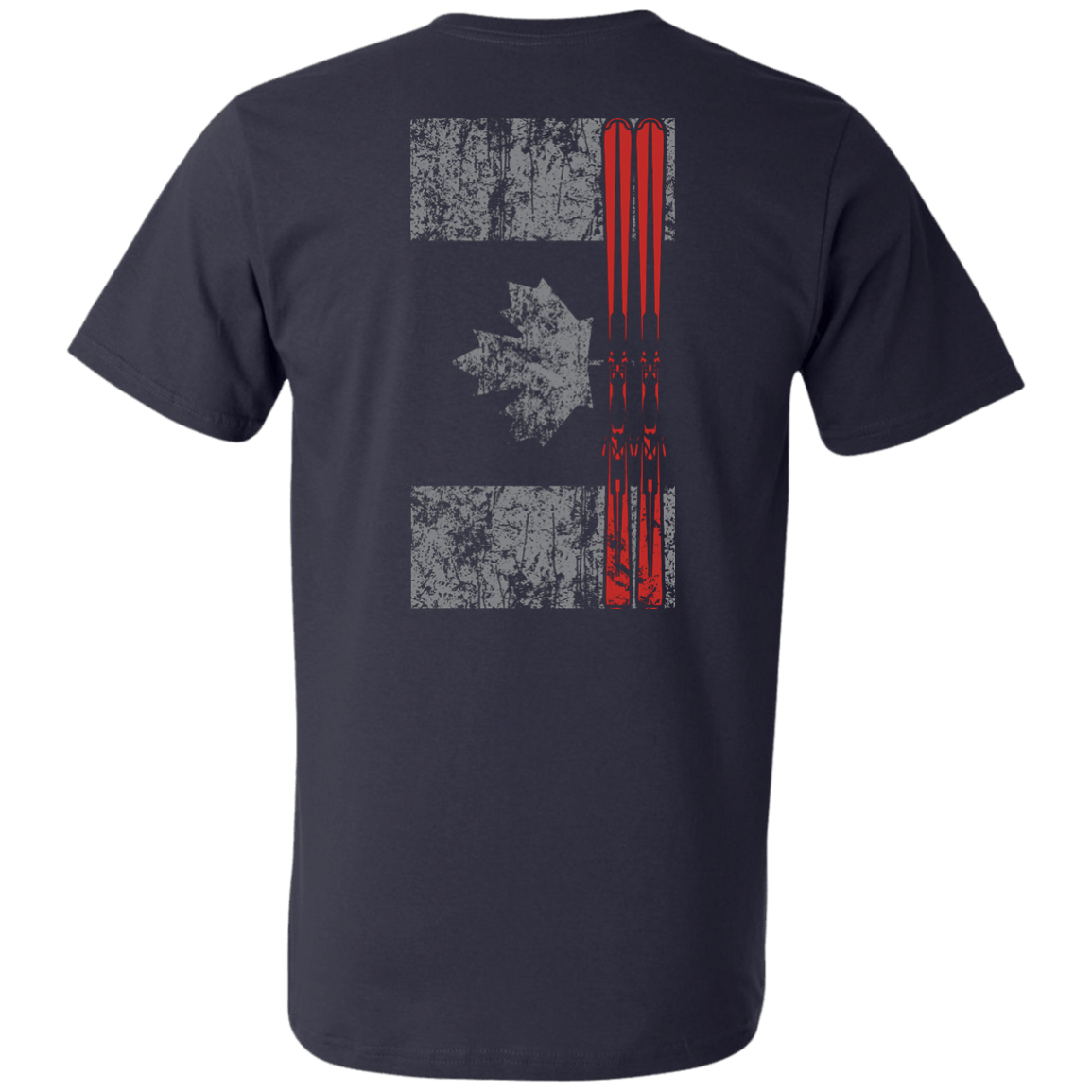 Canada Ski Flag Men's Tees and V-Neck - Powderaddicts