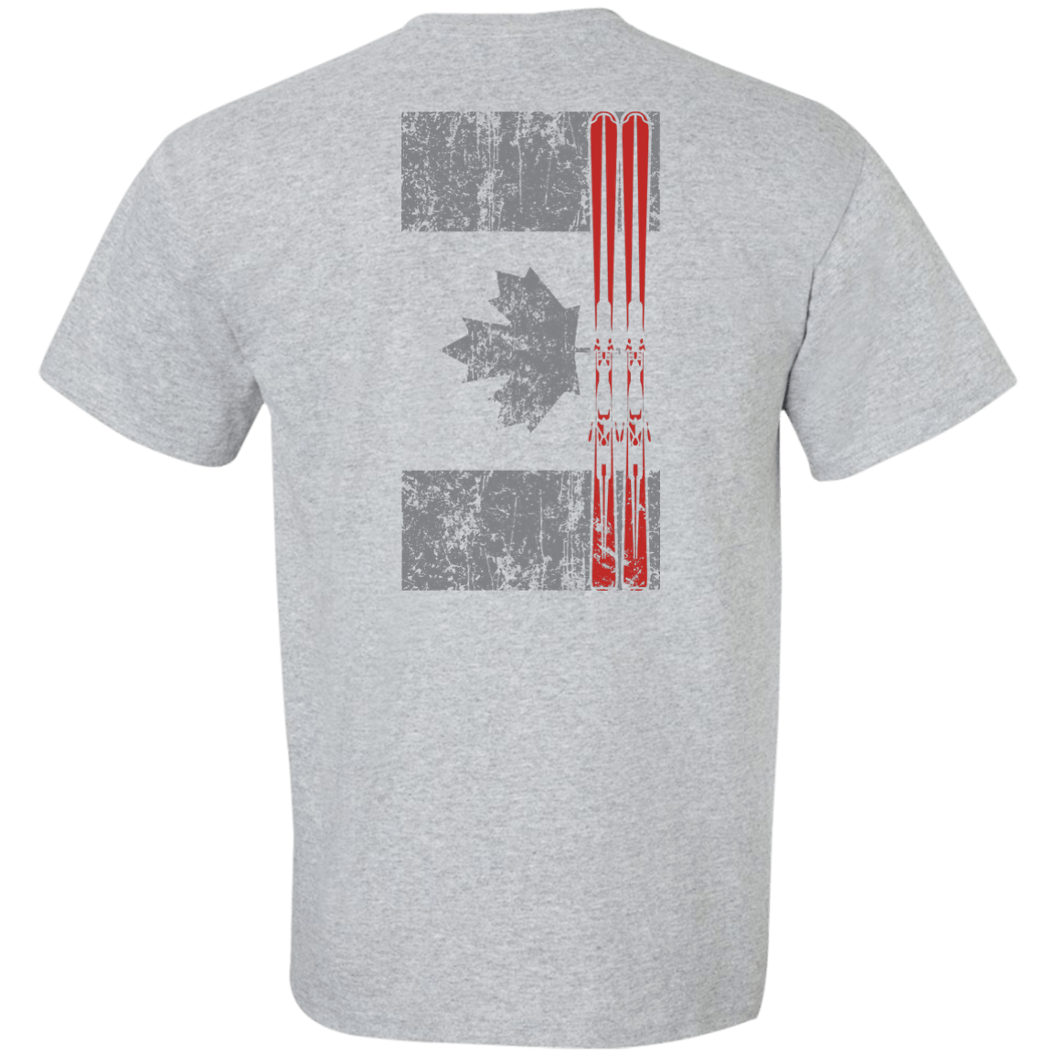 Canada Ski Flag Men's Tees and V-Neck - Powderaddicts