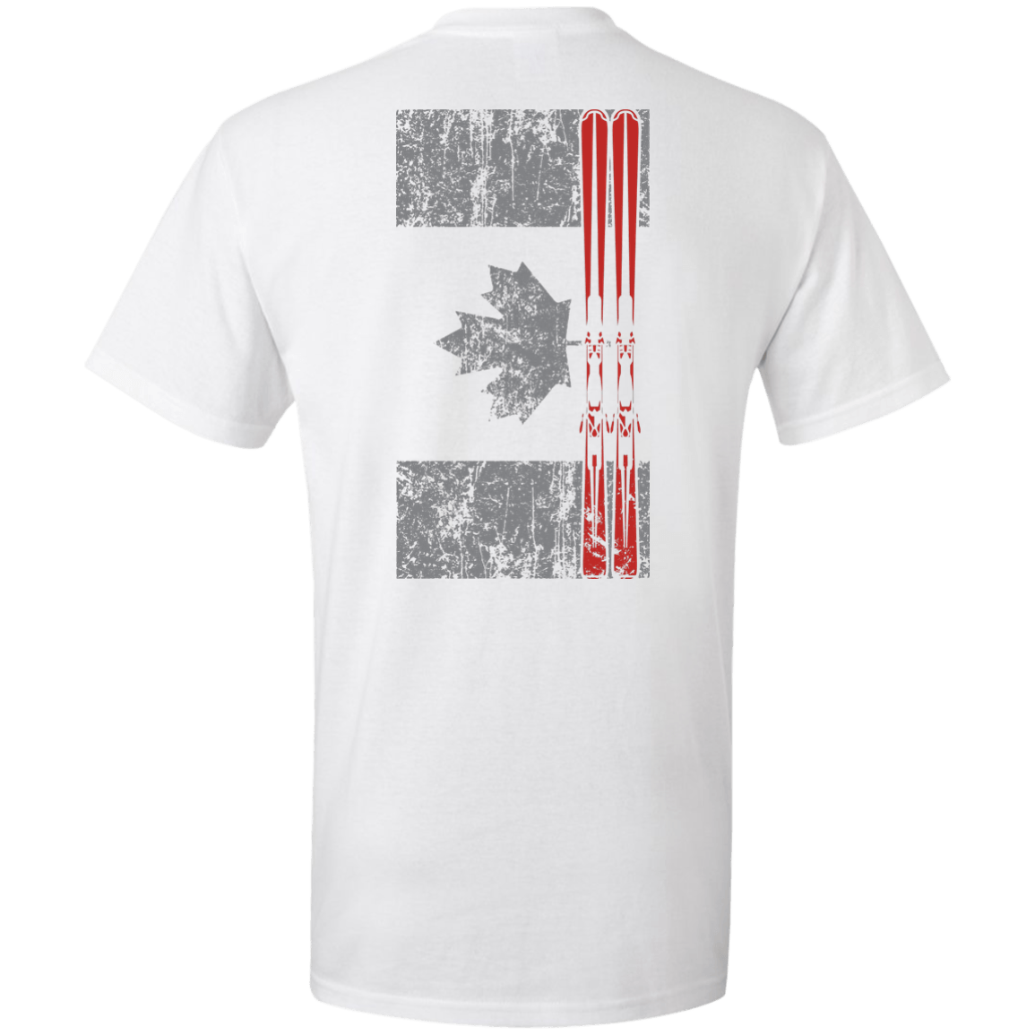 Canada Ski Flag Men's Tees and V-Neck - Powderaddicts