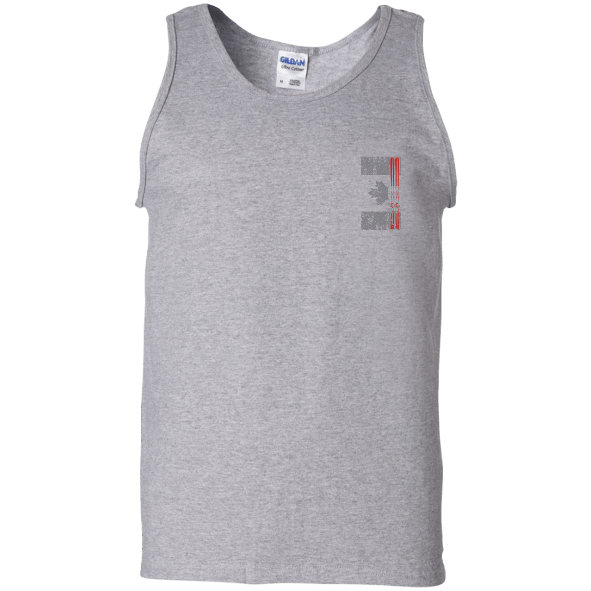 Canada Ski Flag Tank Tops - Powderaddicts