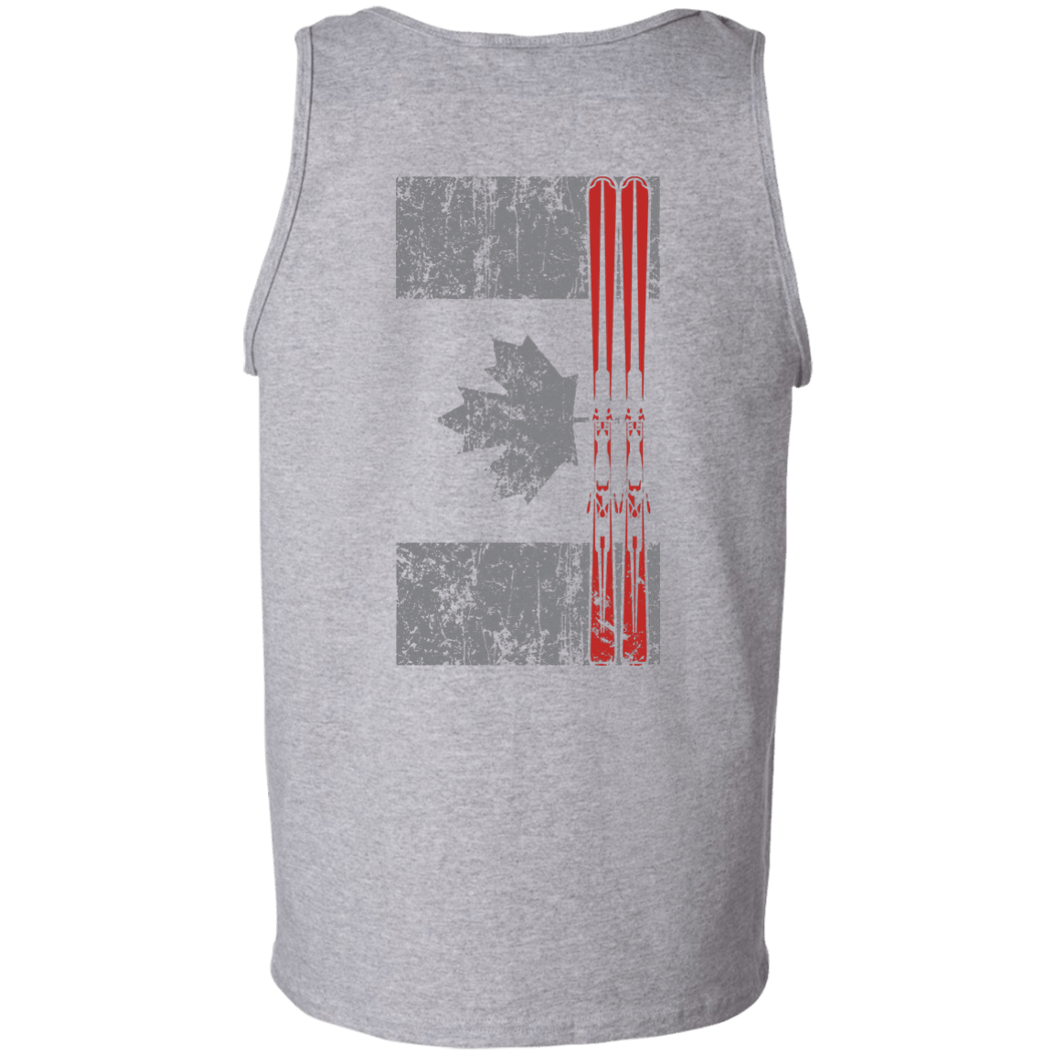 Canada Ski Flag Tank Tops - Powderaddicts