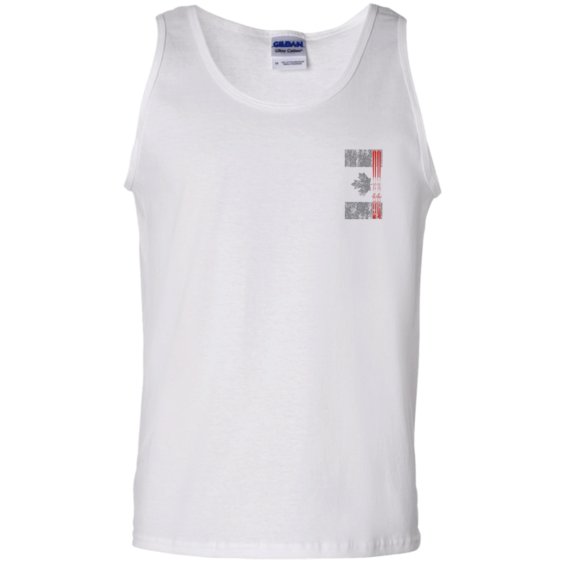 Canada Ski Flag Tank Tops - Powderaddicts