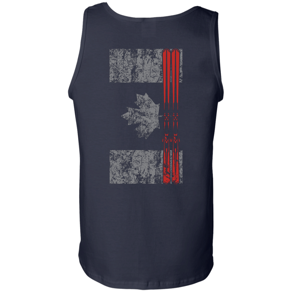 Canada Ski Flag Tank Tops - Powderaddicts