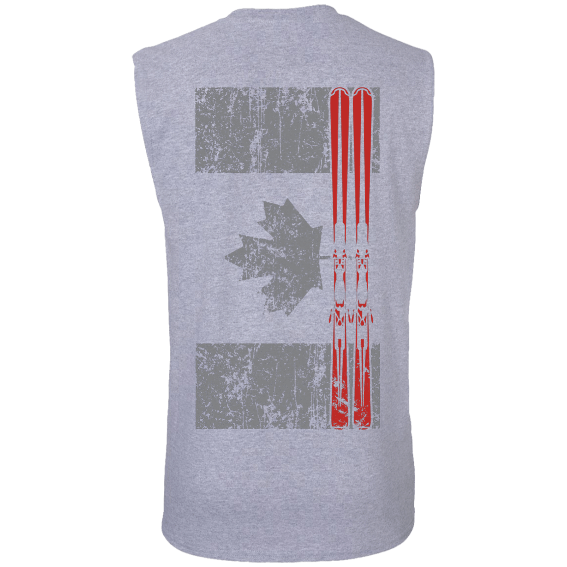 Canada Ski Flag Tank Tops - Powderaddicts