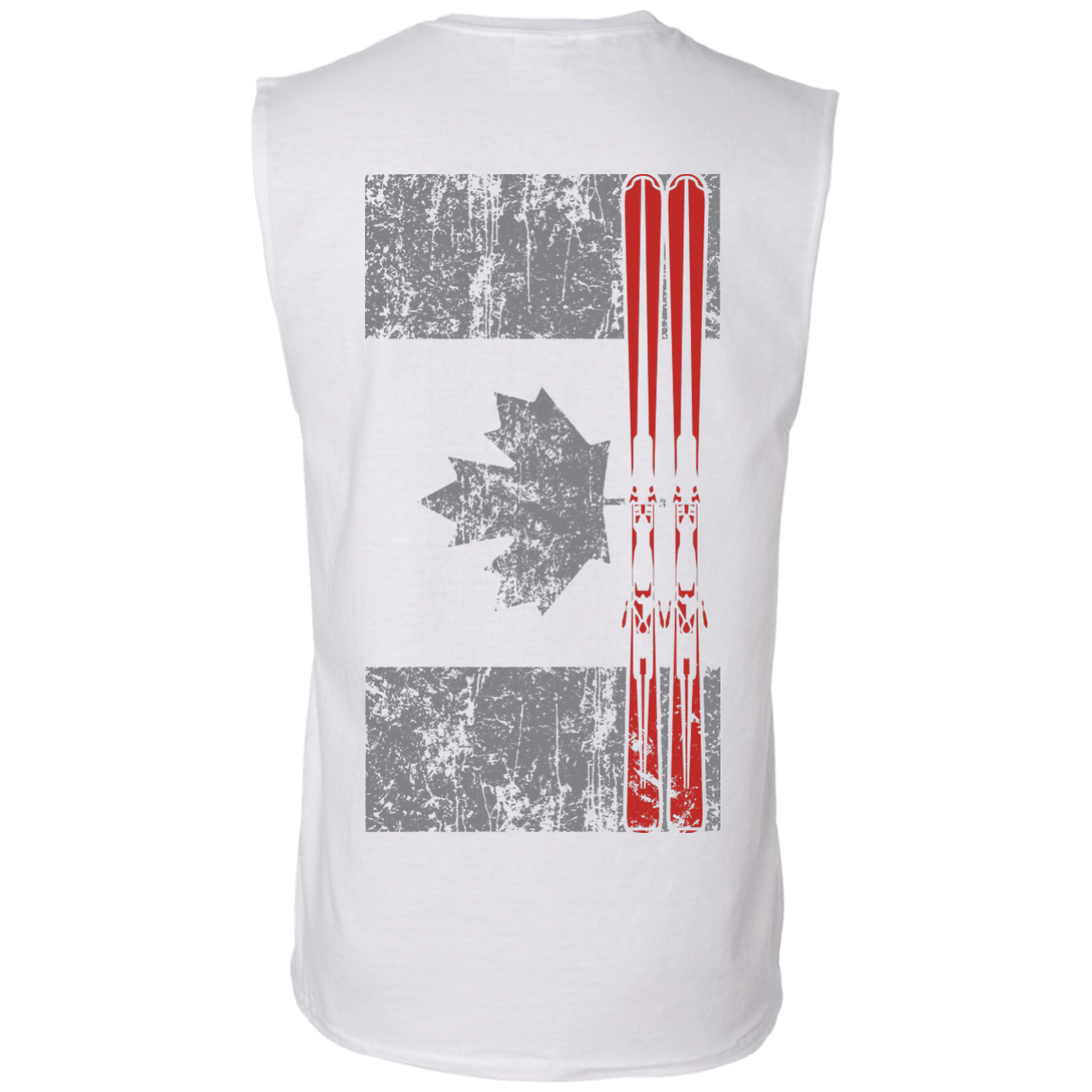 Canada Ski Flag Tank Tops - Powderaddicts