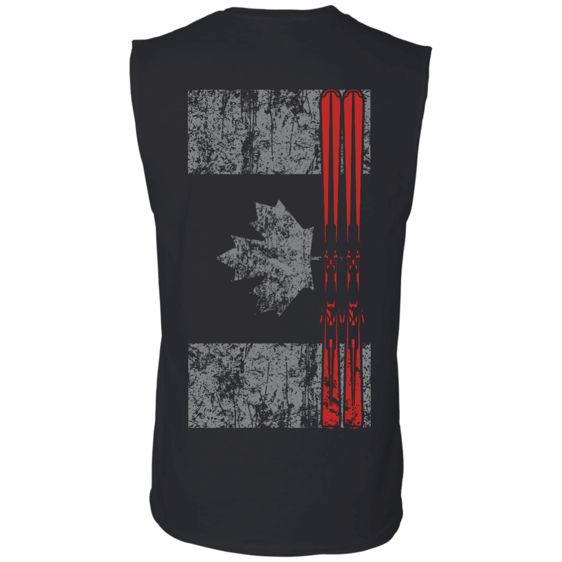 Canada Ski Flag Tank Tops - Powderaddicts