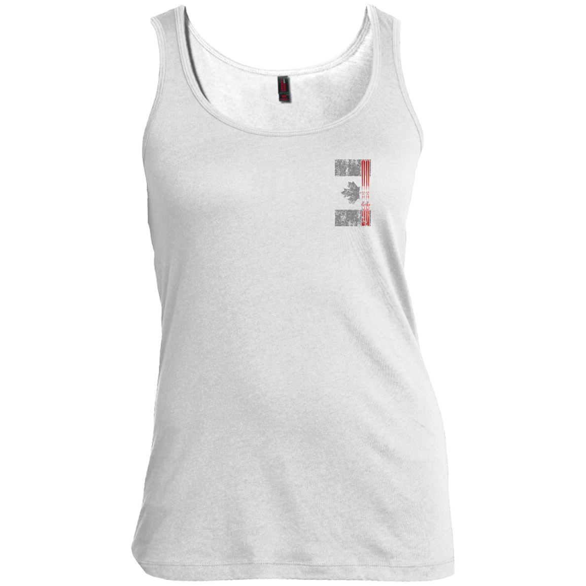 Canada Ski Flag Tank Tops - Powderaddicts