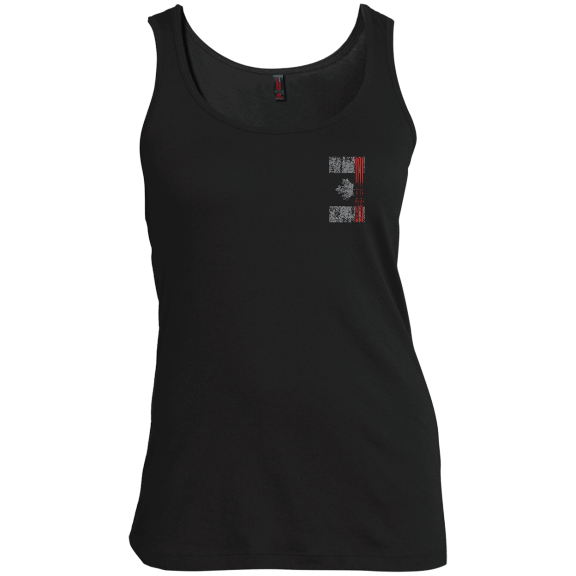 Canada Ski Flag Tank Tops - Powderaddicts