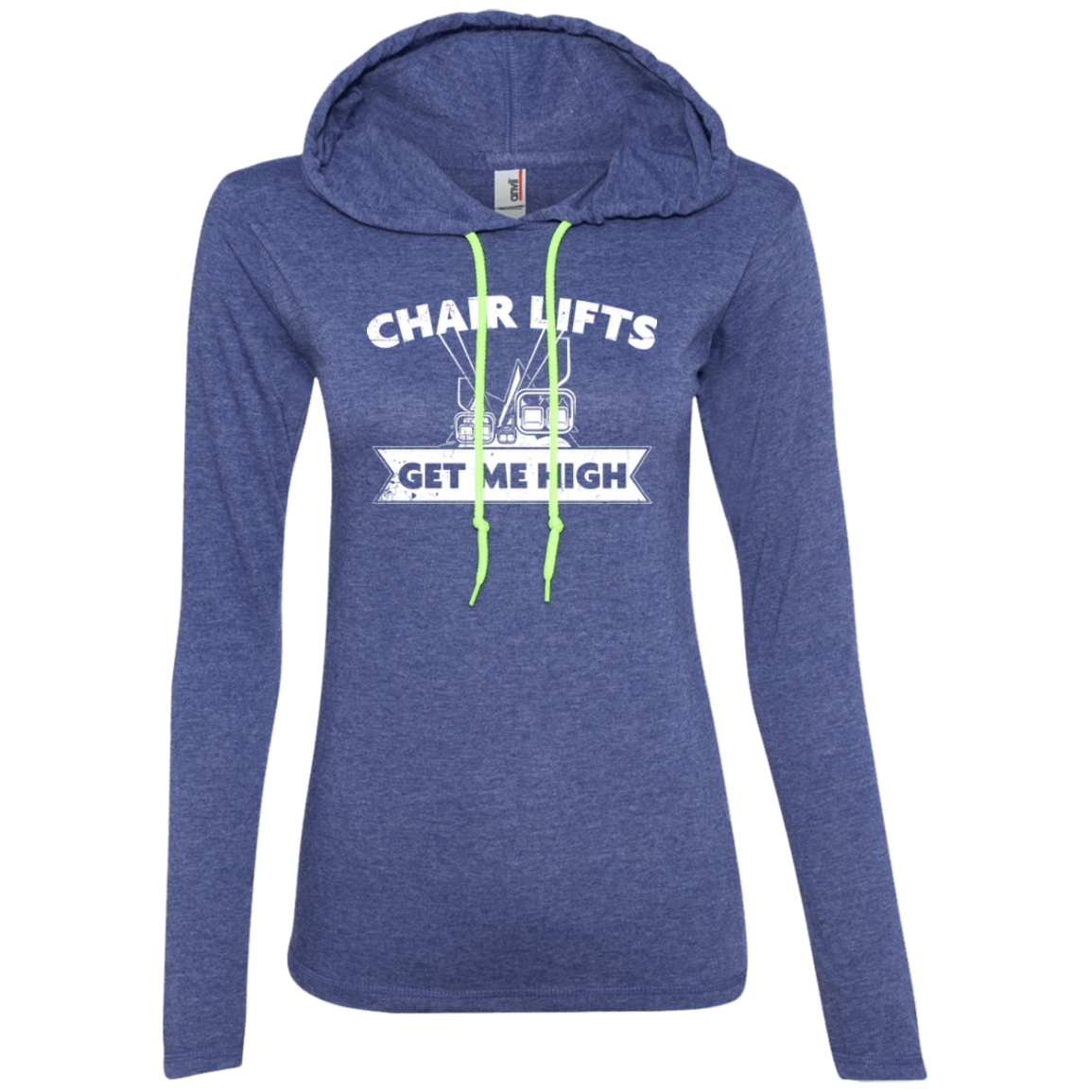 Chair Lifts Get Me High Hoodies - Powderaddicts