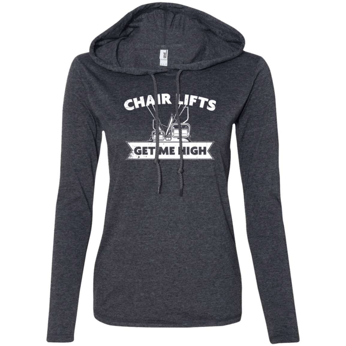 Chair Lifts Get Me High Hoodies - Powderaddicts