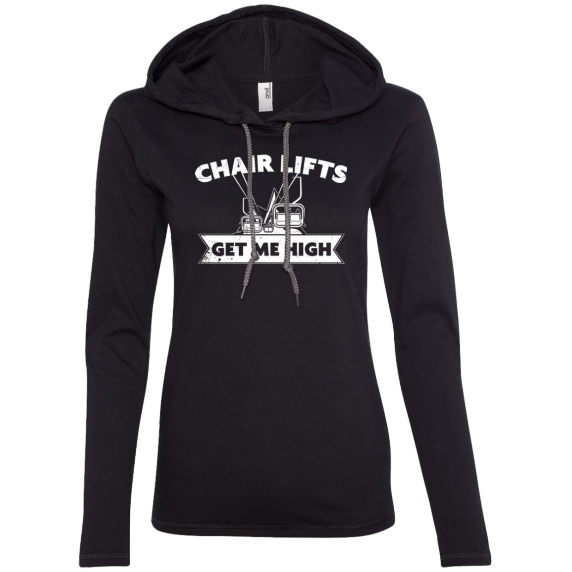 Chair Lifts Get Me High Hoodies - Powderaddicts