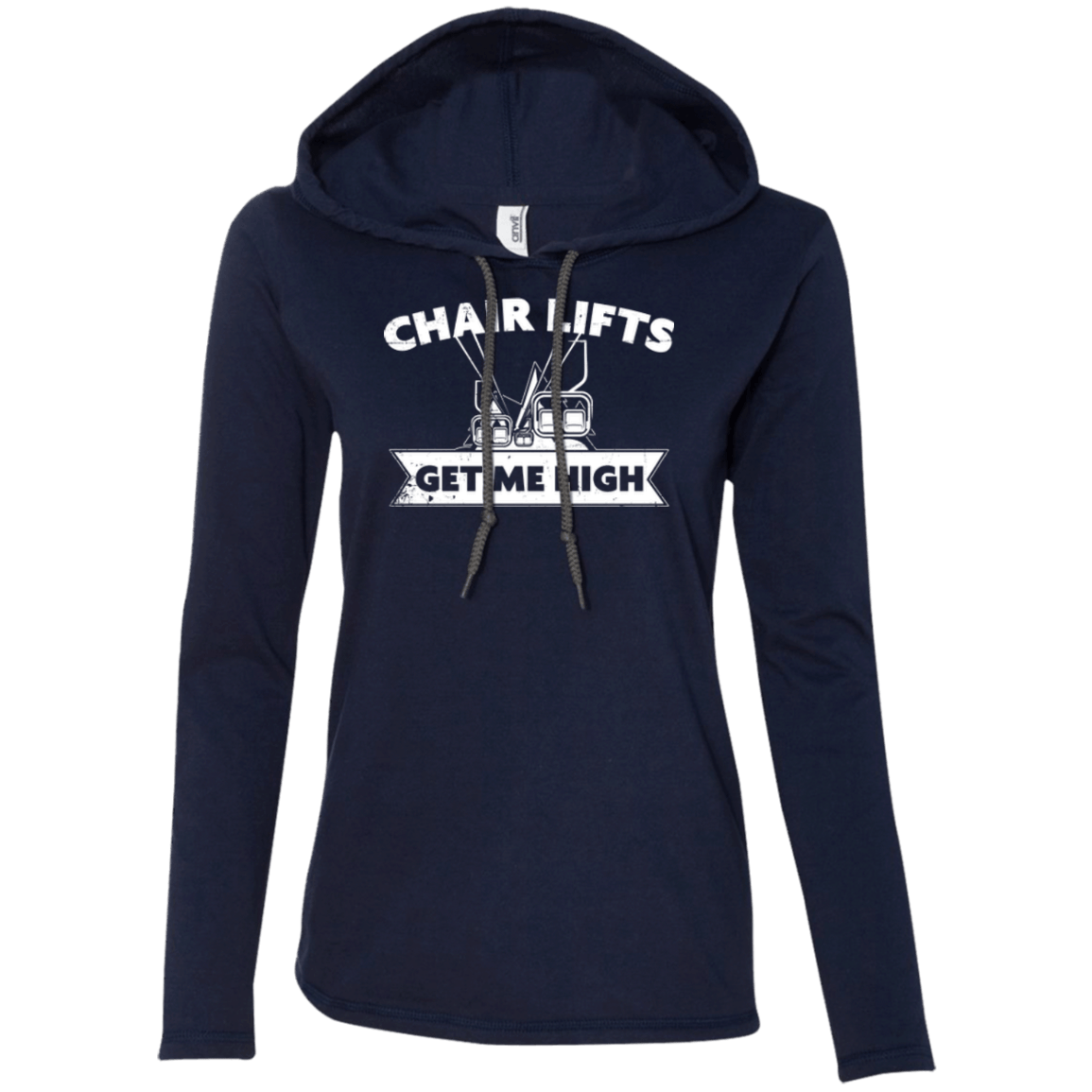 Chair Lifts Get Me High Hoodies - Powderaddicts