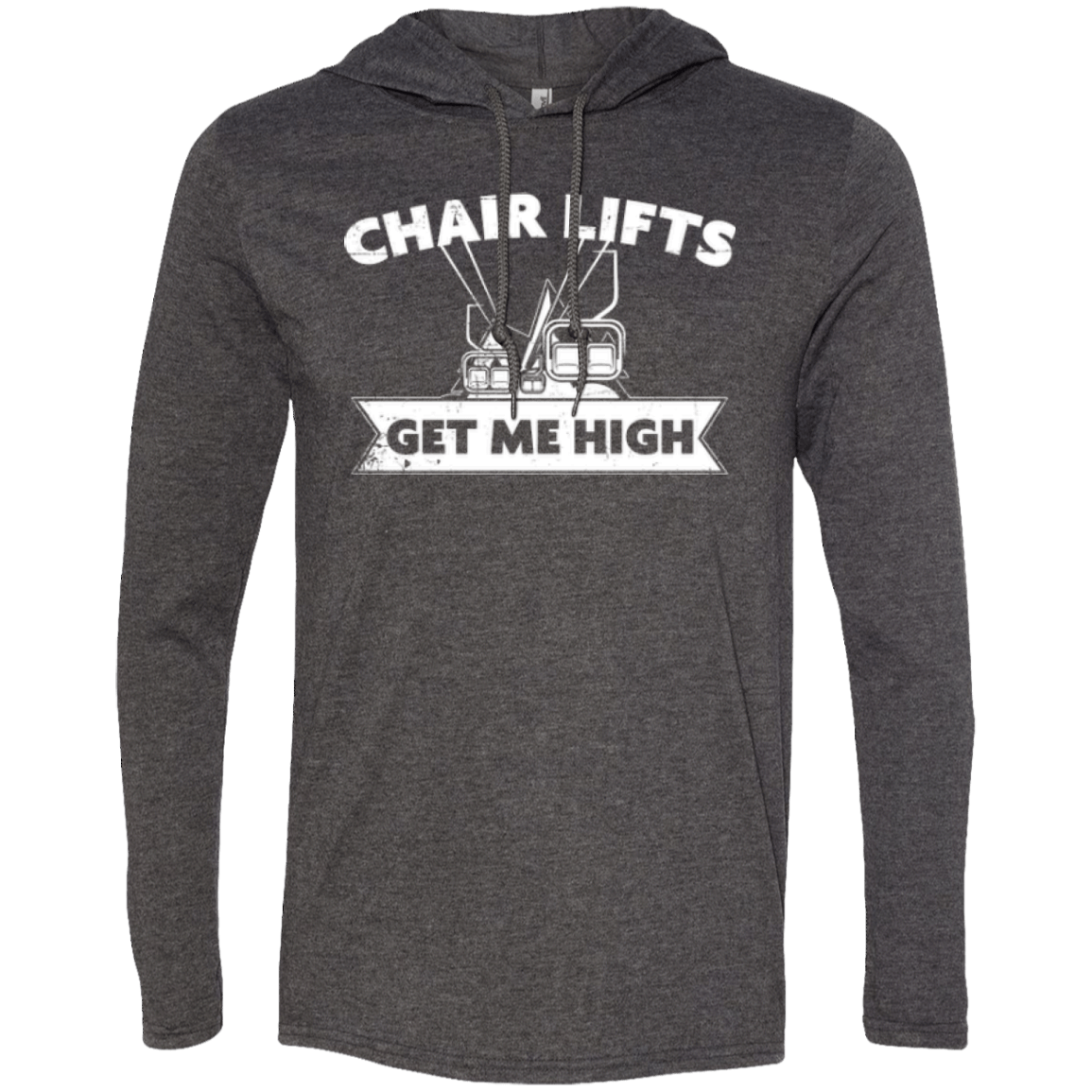 Chair Lifts Get Me High Hoodies - Powderaddicts