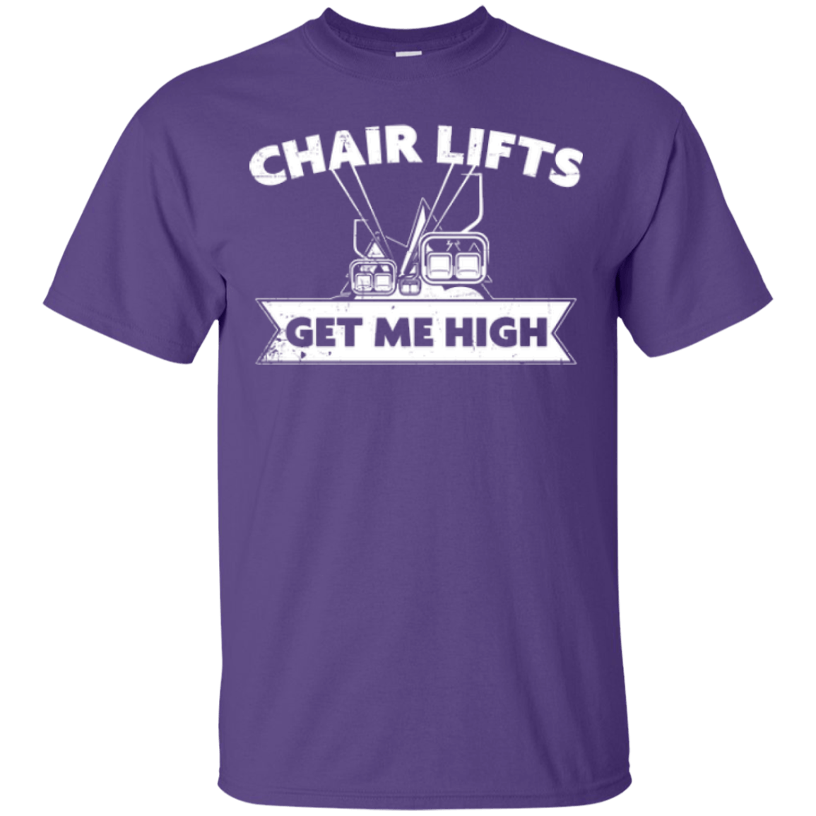 Chair Lifts Get Me High Tees - Powderaddicts