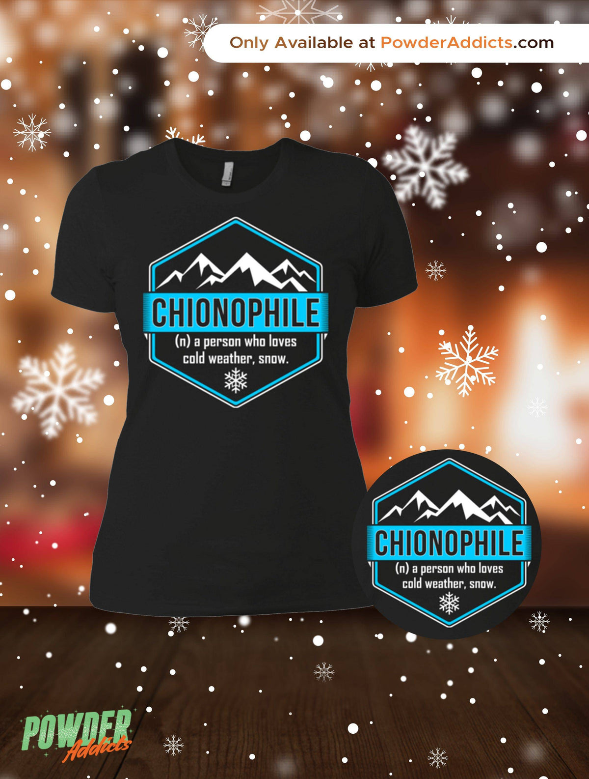 Chionophile Ladies Tees - Powderaddicts