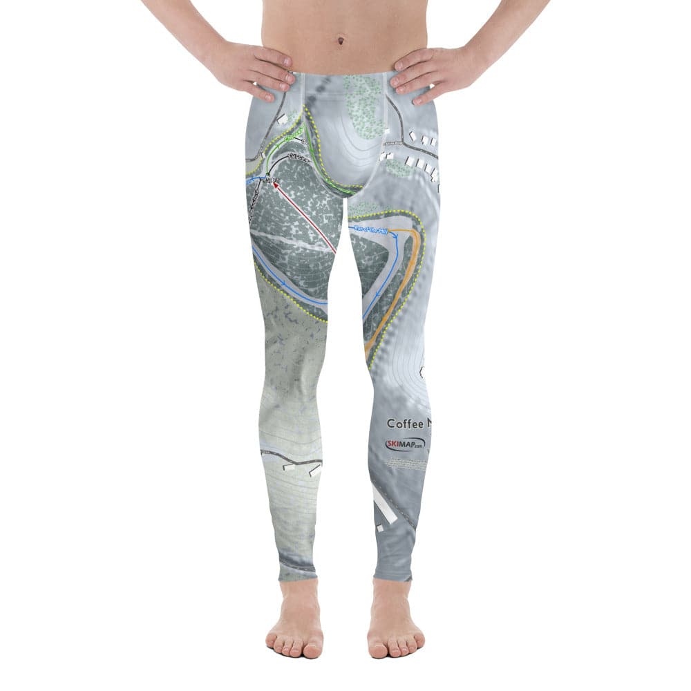 Coffee Mill, Minnesota Ski Trail Map Men&#39;s Base Layer Bottom - Powderaddicts