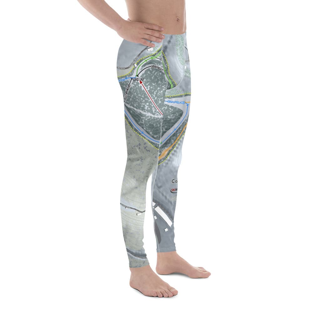 Coffee Mill, Minnesota Ski Trail Map Men's Base Layer Bottom - Powderaddicts