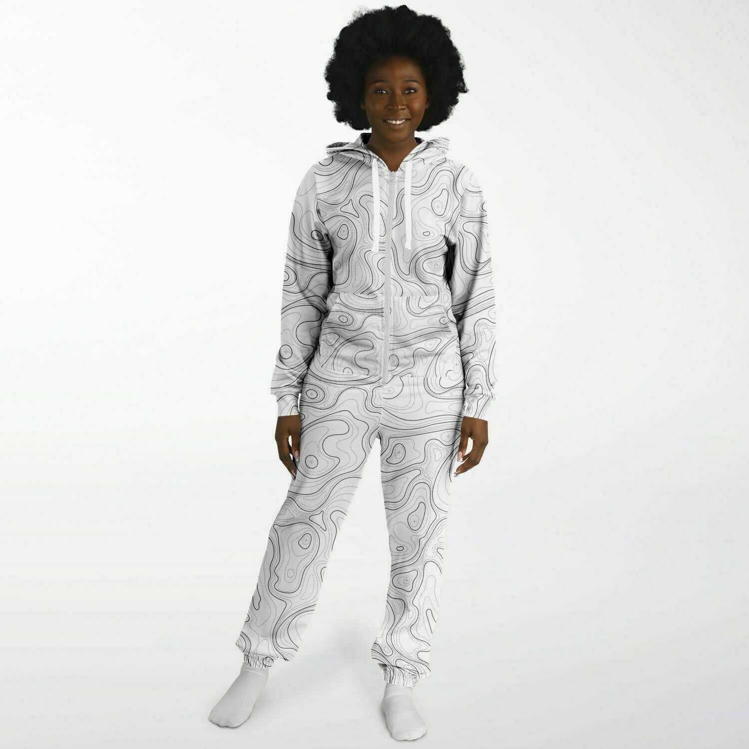 WHITE TOPO ADULT UNISEX JUMPSUIT