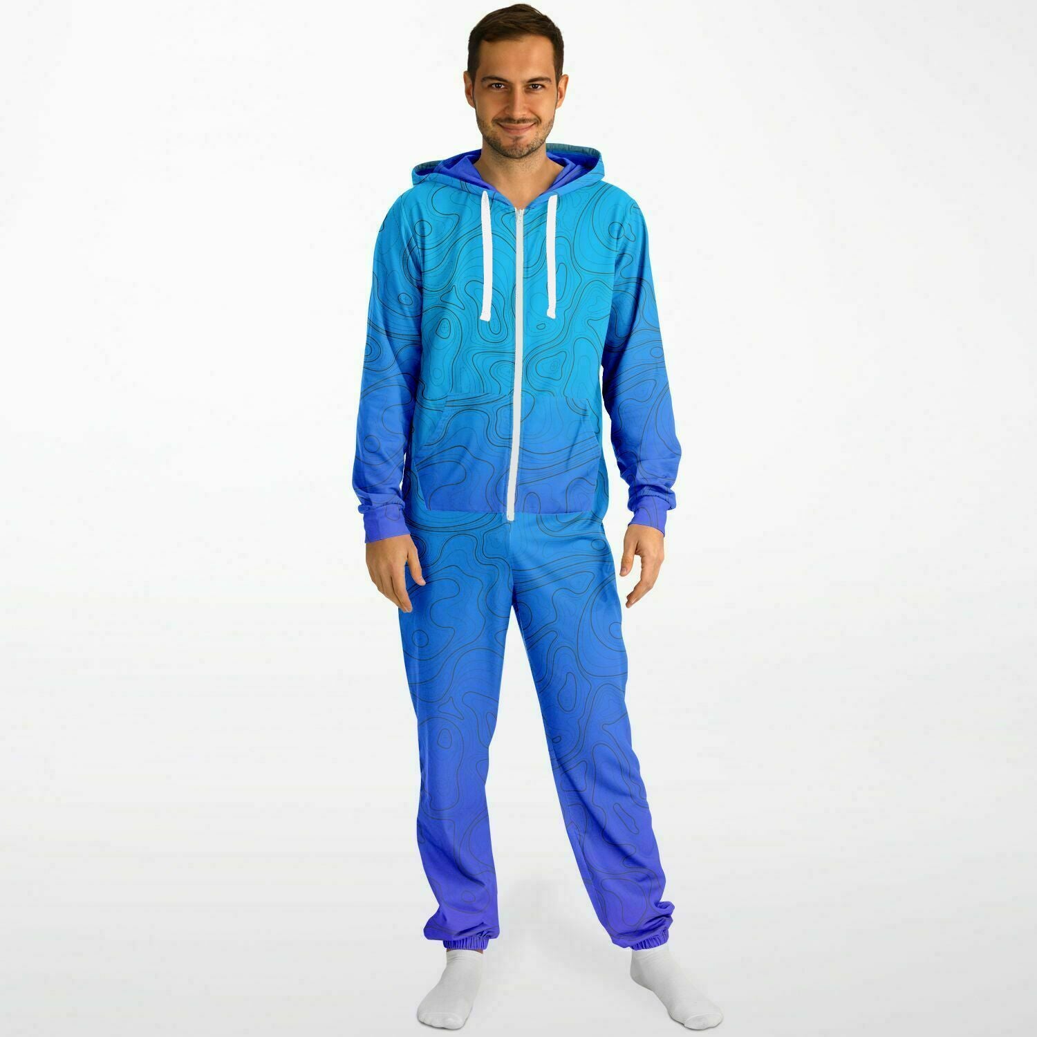 Gradient Topo Adult Unisex Jumpsuit