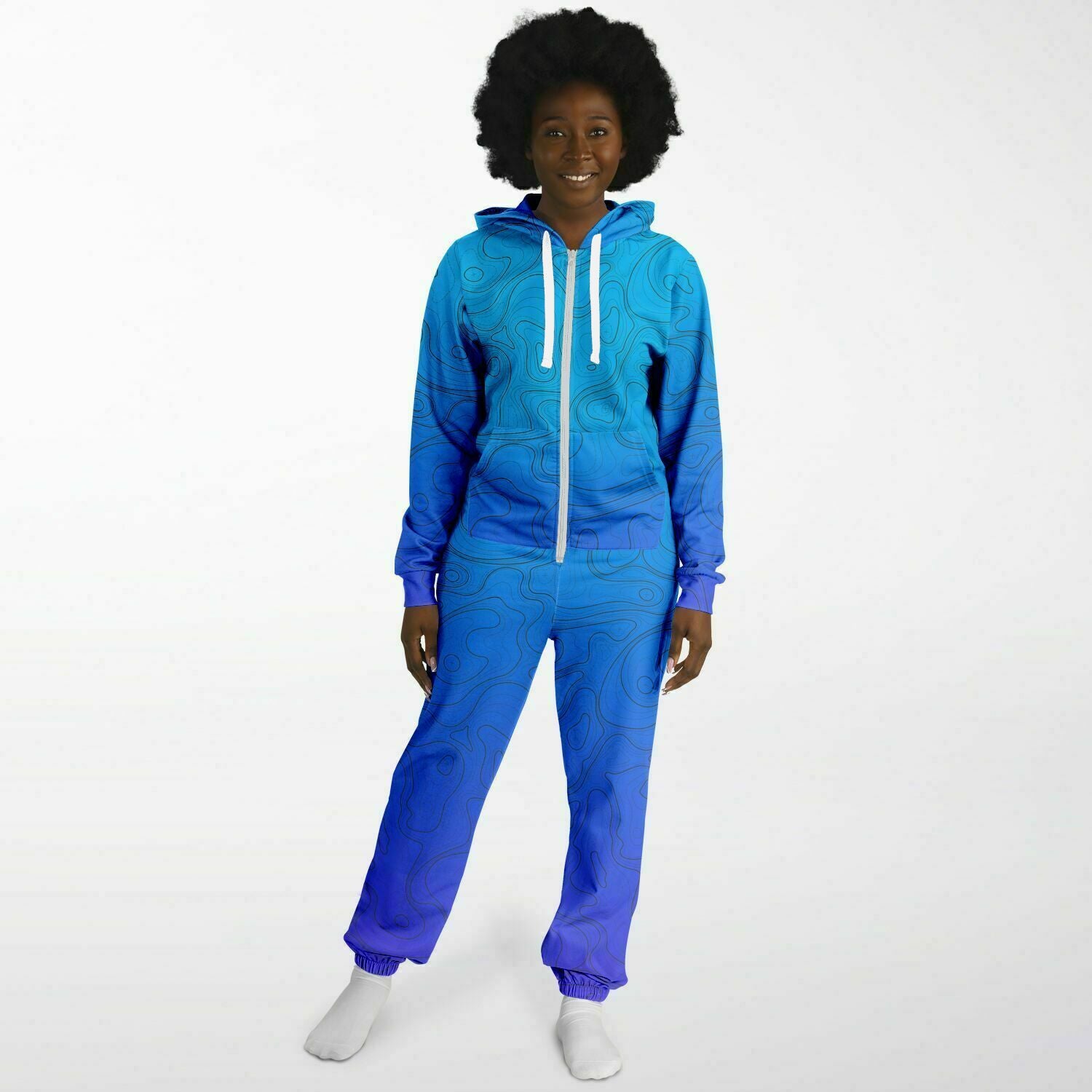 Gradient Topo Adult Unisex Jumpsuit