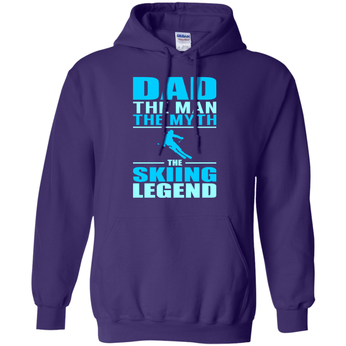 Dad, The Man, The Myth, The Skiing Legend Long Sleeves and Hoodies - Powderaddicts