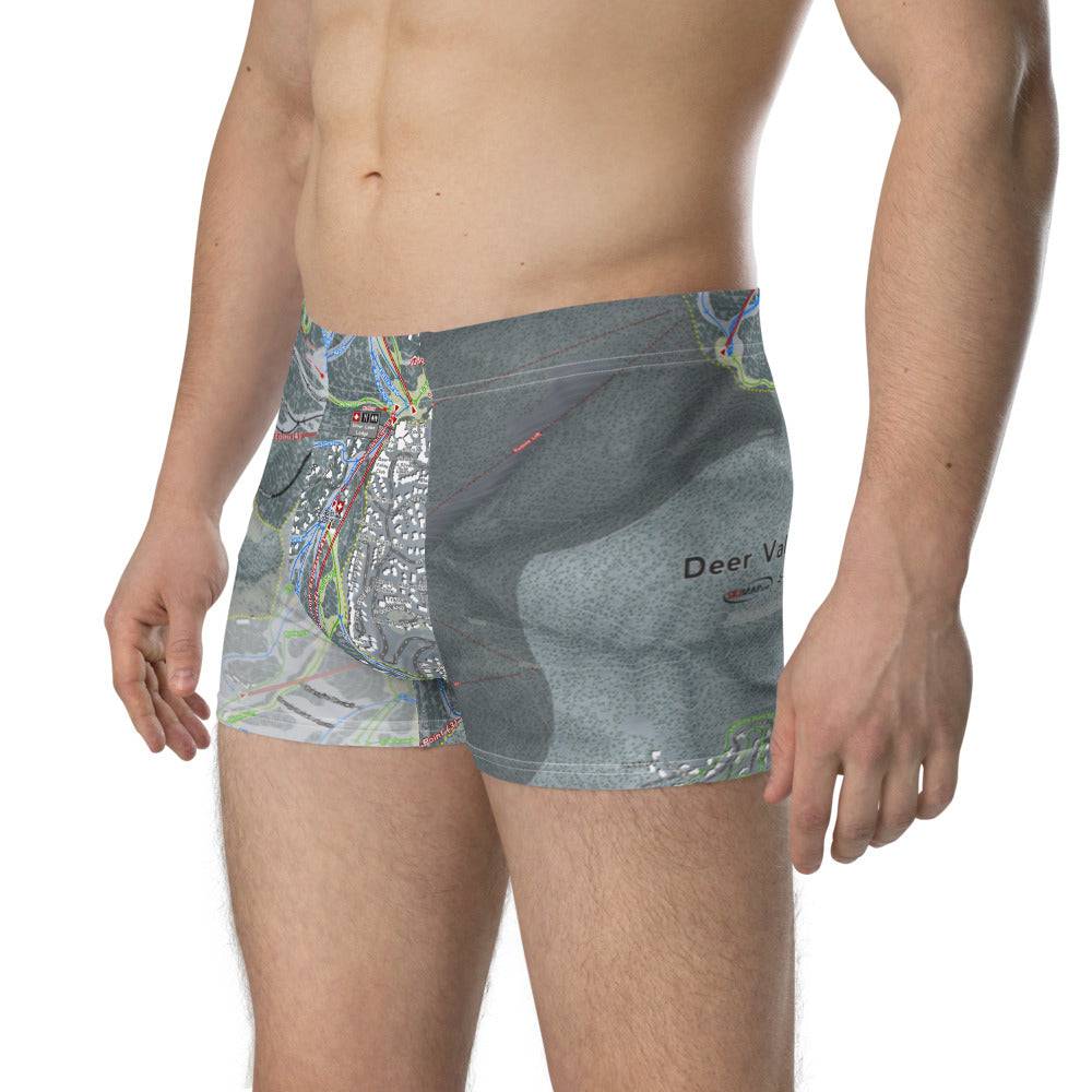 Deer Valley Ski Resort Trail Map Boxer Briefs - Powderaddicts