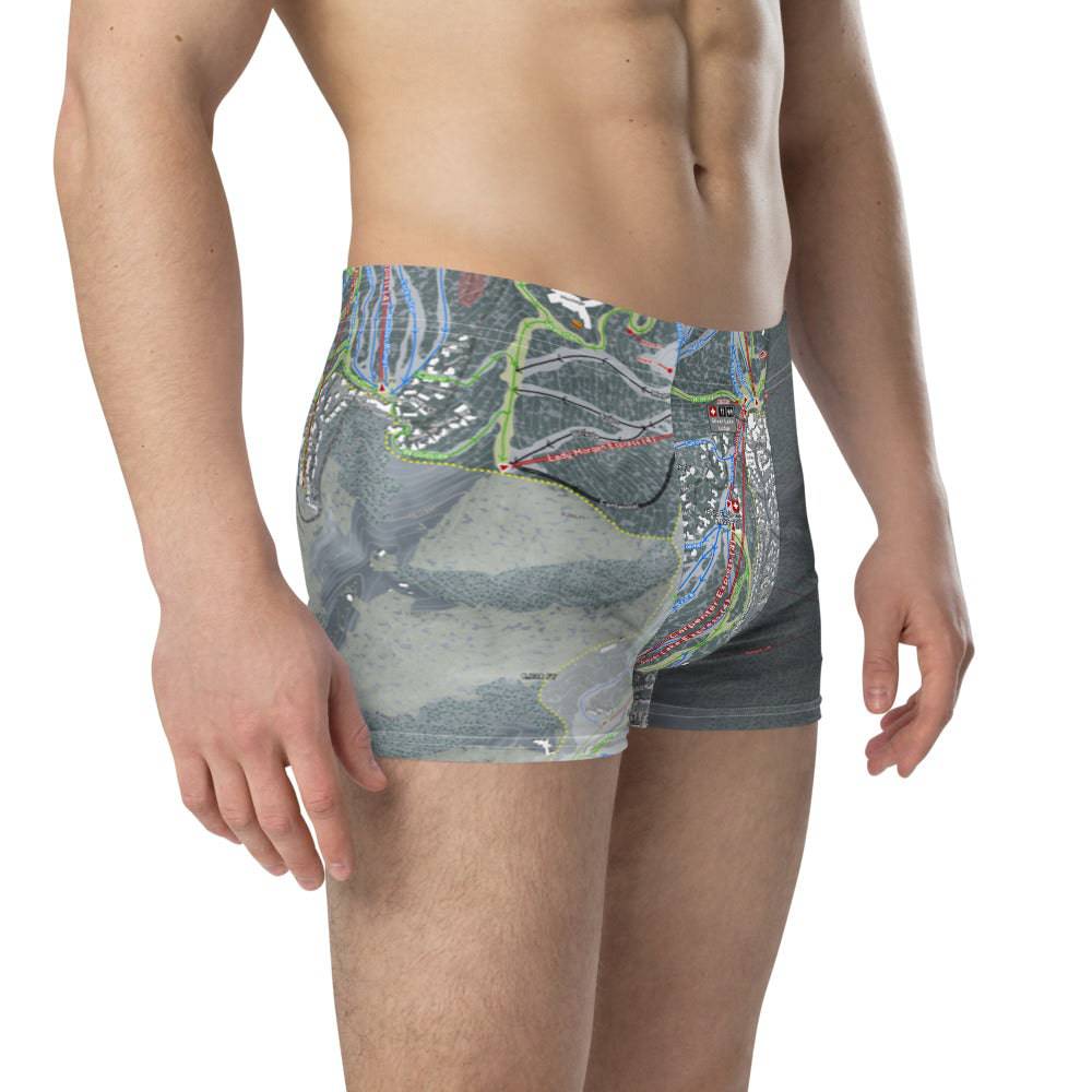 Deer Valley Ski Resort Trail Map Boxer Briefs - Powderaddicts