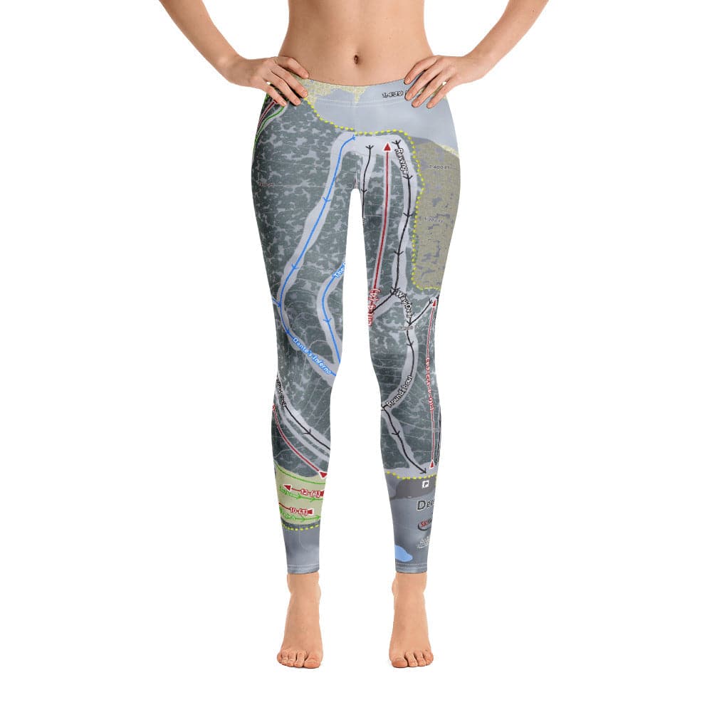 Devil's Head, Wisconsin Ski Trail Map Women's Base Layer Bottom - Powderaddicts