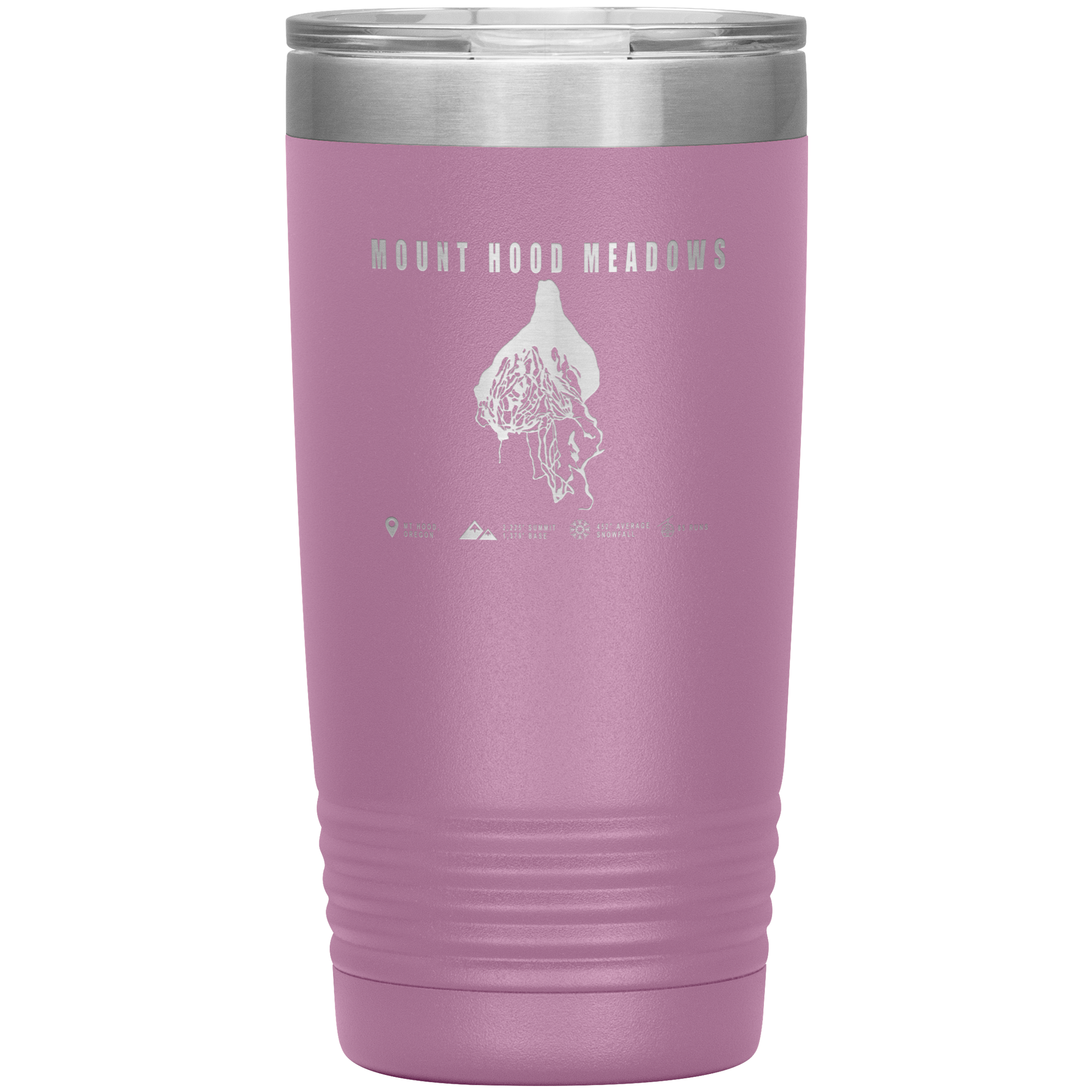 Mount Hood Meadows, Oregon Ski Trail Map 20oz Tumbler - Powderaddicts