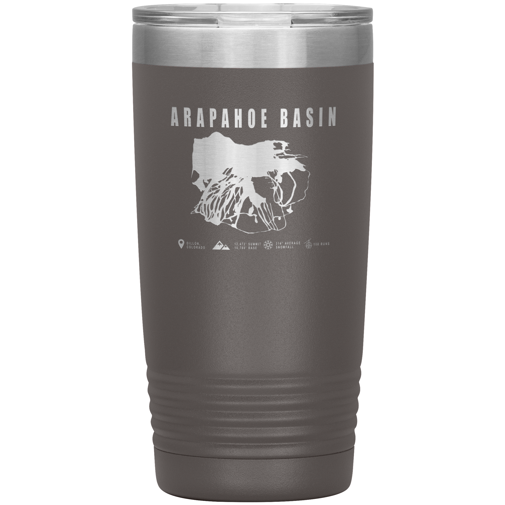 Arapahoe Basin,Colorado Ski Resort 20oz Tumbler - Powderaddicts