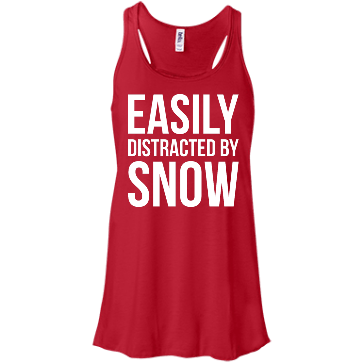 Easily Distracted By Snow Tank Tops - Powderaddicts