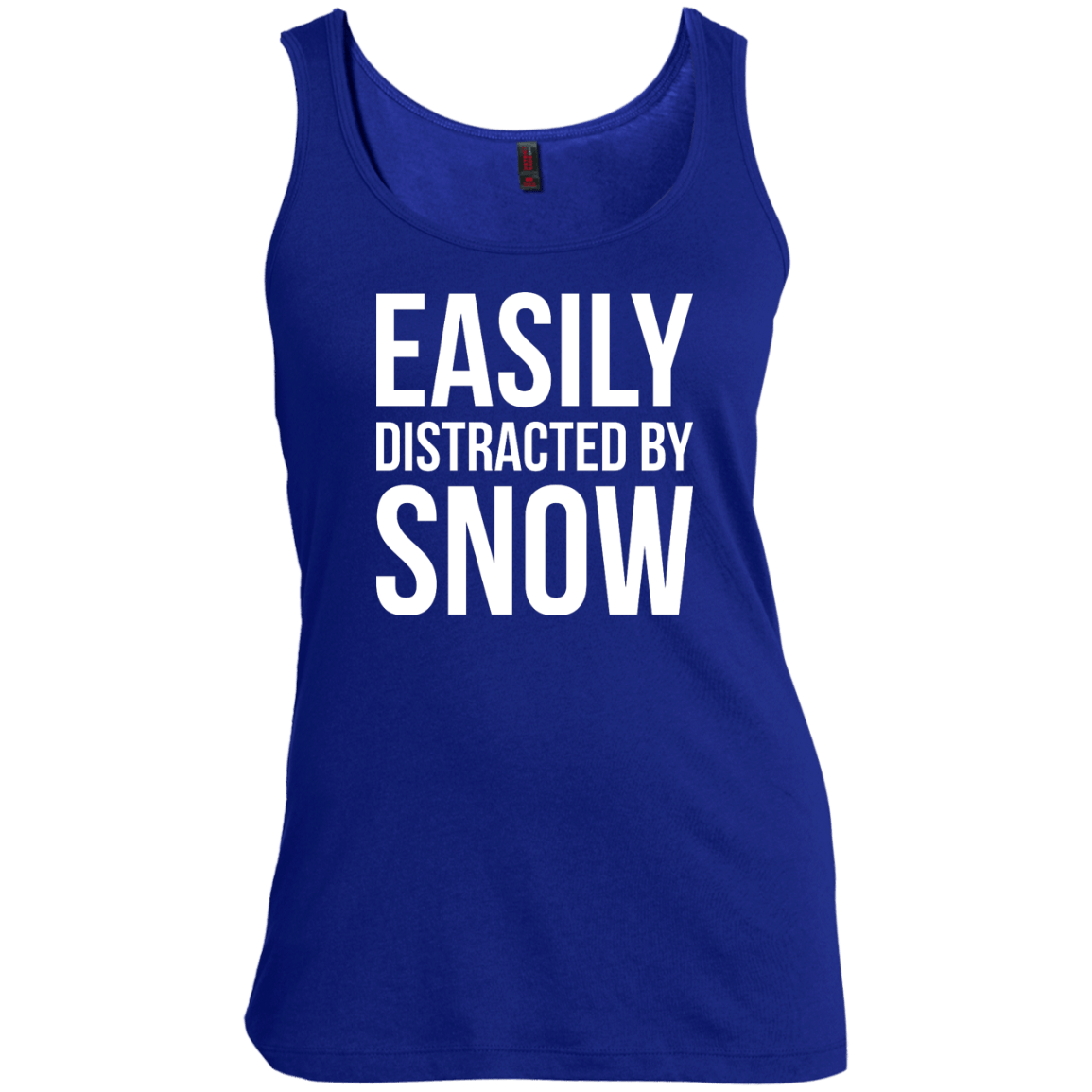 Easily Distracted By Snow Tank Tops - Powderaddicts