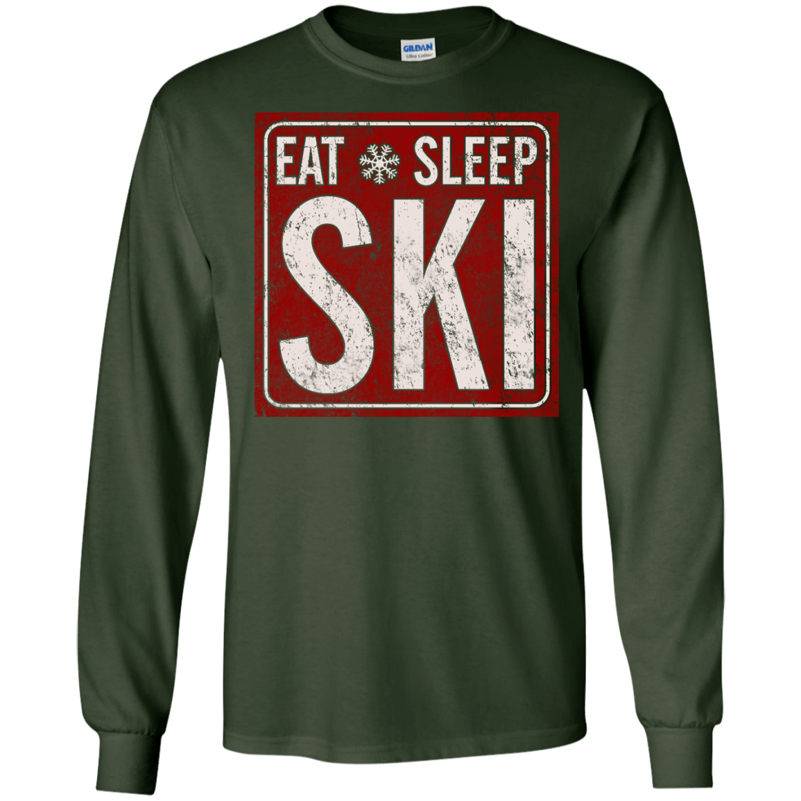 Eat Sleep Ski Long Sleeves - Powderaddicts